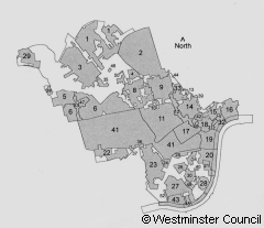Conservation areas in Westminster (click for larger image)